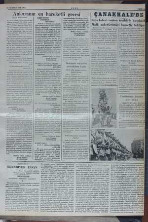  21 TEMMUZ 1936 SALI ULUS Ankaranm en hareketli gecesi (Başı 3. üncü sayfada) Ve zaten, boğazlar hiç bir milletin top- rağında