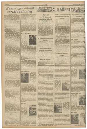  eğ doğ li Pep 7 > ” T SAYFAZ2 —— K amulayın dü nkü ami toplanlısı (Başı 1. inci sayfada) kendi sarih fikir edinmiş ve gö ve