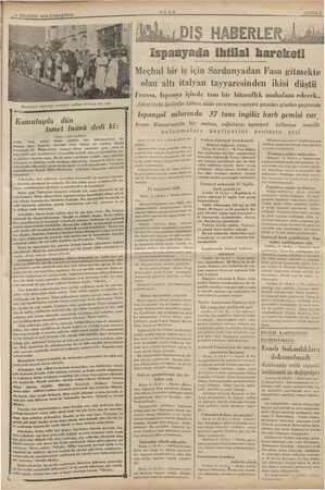    1 AĞUSTOS 1936 CUMARTESİ: Kamutayın toplantısı esnasında caddeye birikmiş olan halk Kamutayda dün İsmet İnönü pie a inci eN