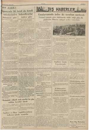          1 AĞUSTOS 1936 SALI SON DAKİKA: zaferlerinden Hükümete göre Sişler bakşanına göre üsilerin bii eti 10 (A.A) — iç İşle