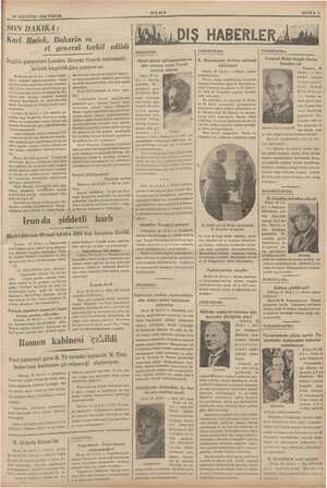    İm e 30 AĞUSTOS 1936 PAZAK SON DAKİKA: Karl Radek, Buharin ve rt general tevkif edildi Bİ DERMA e ae İngiliz gazeteleri...