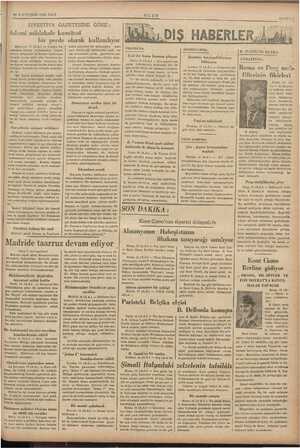    20 Moi KTEŞRİN 1936 SALI bir perde Moskova, 19 (A.A.) — Londr hemen toplanmasını istiyen esine bu'İromite başkanını yasını