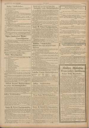  19 SONTESRİN 1936 PERŞEMBE Vekâletinden : arasında 23.11.1936 ve aşağıda yazılı mevzulardan tasdik- bulunan» Nisde Cumhuriyet