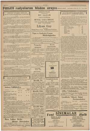    ie > i : Kr SAYFAS ———- ULUS 5 İLKKÂNUN 1928 CUMARTESİ PAILGO radyolarını bizden arayın mu HALİL NACİ Anafartalar caddesi