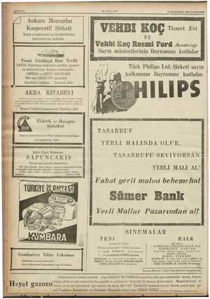    ” AM Gilan enine ilmin ikm ekim ma k1 1 SAYFA 8 KIZILAY 18 İLKKÂNUN 1936 ÇARŞAMBA ii ———— - - ———- — m A Am Memurlar...