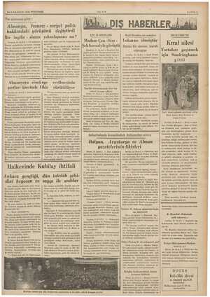    24 İLKKÂNUN 1936 PERŞEMBE Pat ajansına göre : Bir ingiliz - alman ye 23 (A.A.) — Pat ajansının Londra Fon Ribbentrop'un B.