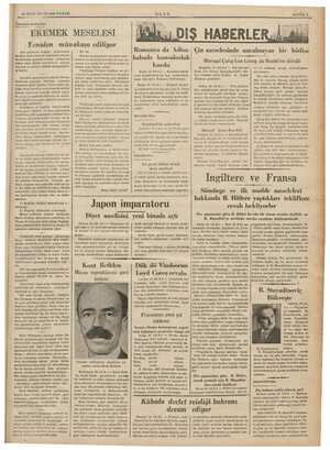  ” 27 ILKKANUN 1936 PAZAR İstanbul mektubu EKEMEK MESELESİ Yeniden münakaşa vam Son günlerde buğday piyasasında Bir de;...