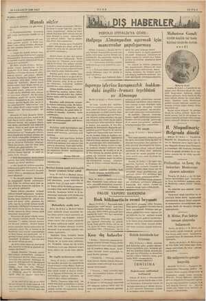      ; 29 ILKKANUN 1936 SALI Politika bahisleri: NR Manalı “BU şarklı dostumuz, bir gün demiş- ik kurtulmak koyduğunuz hukuki