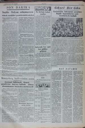    İngiliz - İtalyan anlaşmasının Alakalı memleket gazetelerindeki akisleri İtalyan ün yazdıkları Roma, 2 (AA) — İtalyan »...