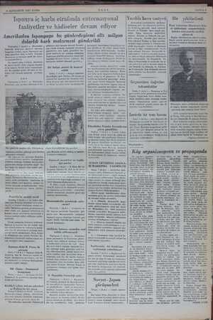  8 SONKANUN 1937 CUMA İspanya iç harbı etrafında enternasyonal faaliyetler ve hâdiseler devam ediyor Amerikadan İspanyaya bu