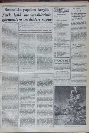    15 SONKANUN 1937 CUMA ULUS SAYFA $ — Sancakta yapılan tazyik | Türk halk mümessillerinin görmenlere verdikleri rapor (Ötey