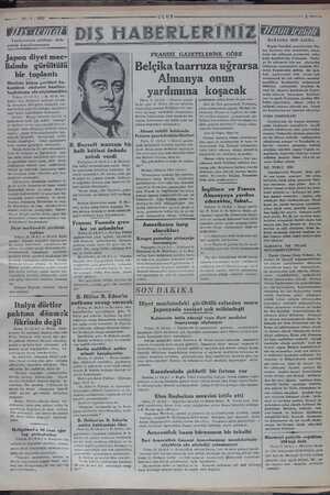    22/1/ 1937 ULUS Yazılarımızın çokluğu dola- yısiyle konulamamıştır. Japon diyet mec- isinde gürültülü bir toplantı Meclisin