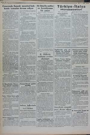    ; : Fî î Ğ Ğ ——ıı Cenevrede Sancak meselesi hak- kında temaslar devam ediyor (Başı 1. inci sayfada) aniş görünüyorlar....