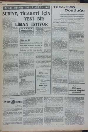  ULUS 8-2-1937 ——aa Türk-Elen Dostluğu Atina'daki türk resim sergisi dolayısiyle yunan gazetelerinin yaptığı neşriyat -SURİYE,