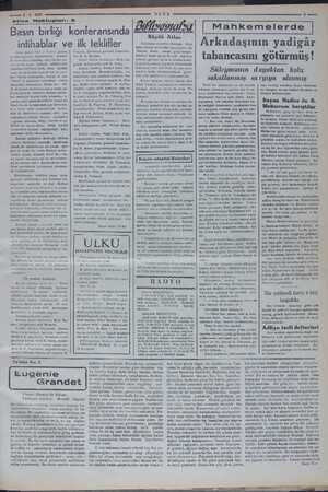    O 5731937 Atina Mektupları: 6 konferansında Basın birliği intihablar ve ilk teklifler Atina Şubat 1937 — Yalnız gazete. ci