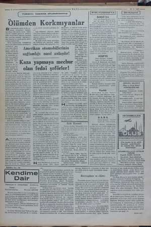    DA AM Yğeşe YAY A N ÇT BNU 27-3-1937 ULUS F N ! Yabancı basında okuduklarımız Jı Ölümden Korkmıyanlar B" malzemenin yahud
