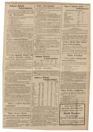  A) mz — B-6-1937 Ankara Hukuk Fakültesinden: Ankara Hukuk Hm zi talebesi m emerler yaka itmeye koni yl 2210 | vakkat eee 165