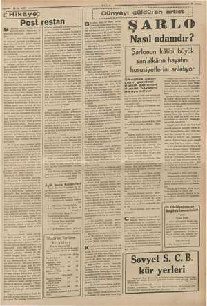    ULUS -6-1937 ee 15 Hikâye Post resi oğaziçine tertib edilmiş olan tenezzüh seferi, Naciye için ii maceranın başlangıcı...