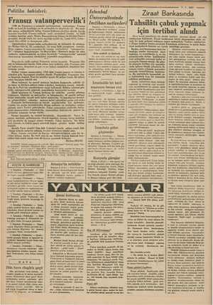    7-7.1937 —<— Politika bahisleri: Di i Ziraat Bankasında o nıver. esın Fransız vatanperverlik'i İkilemeler 1789 da Fransanm