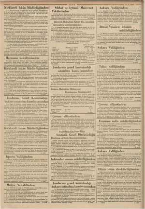  — uLu$s 9-7-1937. lüğün —.. Karklarel İskân Müdür ni: — Vize kazasında 50 şehir tipi kârgir mii ipe n evi 10.579 lira Yed köy