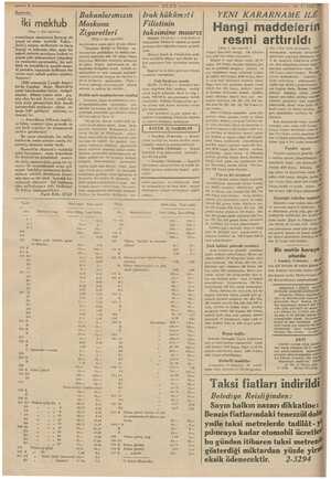  8 Başbetke iki mektub (Başı 1. inci sayfada) mda kullanan sabah ışıkları içinden, vi yeni reisin eseri, doğuyor! 1926...