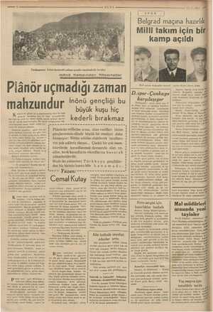    Ğ ULUS rini ta 17-7-1937 Türkkuşunun İnönü kampında çalışan gençler mualimlerile beraber mahzundur K ampta bir EE ne iş...