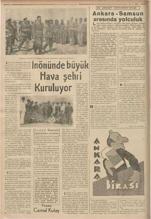    21-7. 1937 ULUS Türk Hava Kurumu Yar Başkanı B. Feridun Dirimtekin İnönü Hava Kampında İnönünde büyük li hava kampındaki