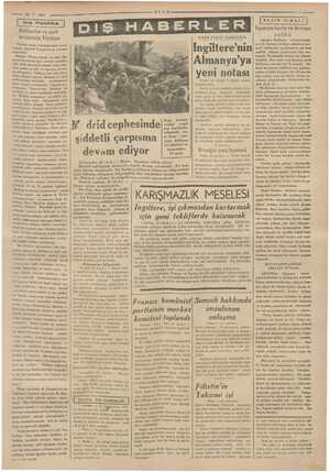  Yanmmı 8-7 1937 | Dış Politika | Balkanlar ve şark e Türkiye ariste çıkan L'İndependan gaze- ard inde ; Gerard Tongas'ın şu