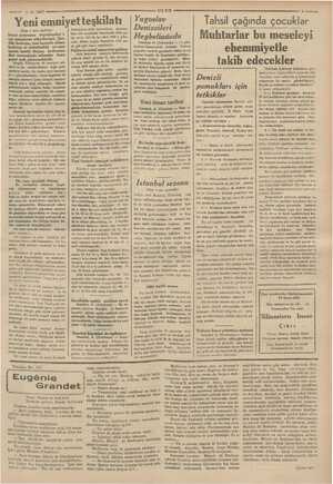  ey yaa “e > a —— 1-8-1937 ULUS Yeni emniyetteşkilatı meri Tahsil çağında çocuklar ve şe ipl. zm< | Heybeliadada | | Muhtarlar