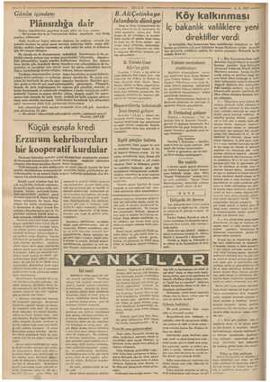    şan ayr: 8-8-1937 e 2 Günün içinden: Plânsızlığa dair ta köprüsünden geçerken ii — param olsa da şu arar önünü peçe!...