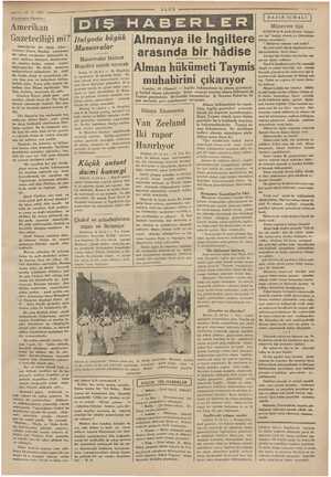  —— 11-8. 1937 Gözümüze ilişenler : Amerikan Gazeteciliği mi? Amerika'da bir derği çıkar * Literary İner Bundan yaptığımız...