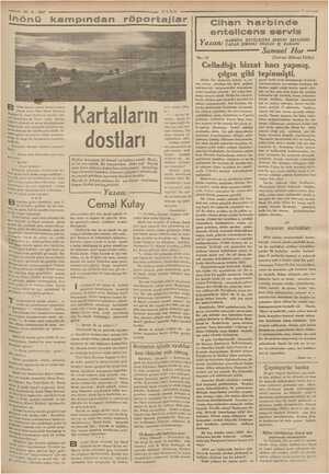    25.9 - 1937 ULUS İNRöÖnÜ kampından röportajlar Rp izden birgün-sonra, kampı ziyaret €tmek üzere Türk Hava Kurumu...