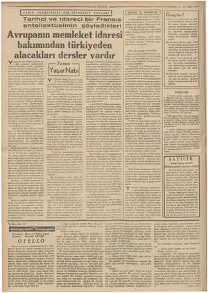  ME 11-10-1937 — ULUS | rain TÜRKİYESİNİ BİR ZİYARETİN NOTLARI | Tarihci ve idareci bir Fransız entellektüelinin söyledikleri