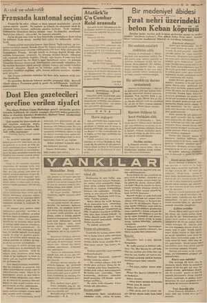    . —— gr > e. Ür . ? JAR la a AN Kritik ve otokritik Atatürk'le Fransada kantonal seçim Fransa'da bu sefer, vilâyet u azanın