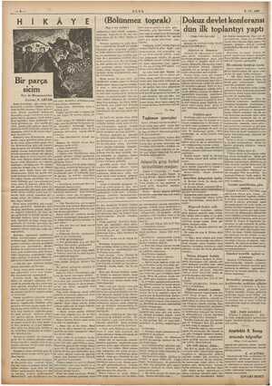  ULUS - 4.11.1937 (Bölünmez toprak) |Dokuz devlet konferansı MNYALA? dün ilk toplantıyı yaptı (Başı 1 inci sayfada) ar İlk...