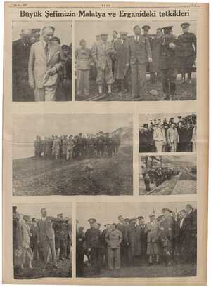    ULUS Malatya ve Erganideki tetkikleri 19-11-1937 imizin Büyük Şef  ...