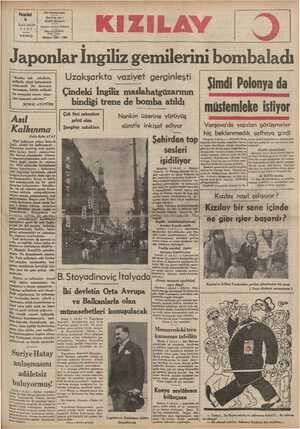    Pazarlesi Her bayram çıkar Basıldığı yer : 6 ULUS Basımevi İLKKÂNUN aei 1937 Fazlı 5 KURUŞ Çankırı caddesi Ankara Neşriyat