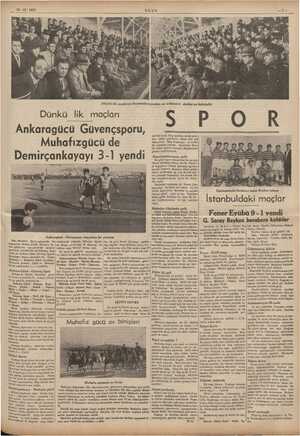  lğ 13-12-1937 Dünkü lik maçlarını heyevanlaseyreden ve tribün Dünkü lik maçları Ankaragücü Güvençsporu, Muhafızgücü de...