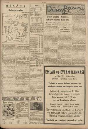    20-12. 1937 HİK ÂYE Krizantemler Yazan: İffet Evin Andaç TAYYARE POSTALARI Ankaradan ) içn İstanbula İstanbuldan kalkış ii