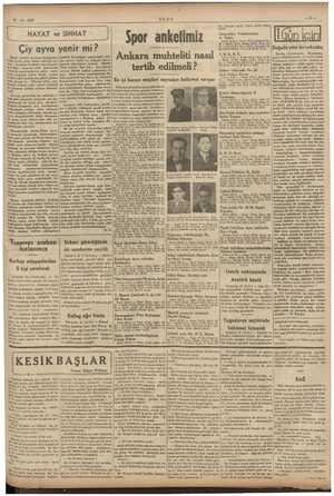    21-12-1937 ; ULUS —5— Spor ankelimiz 5 (İlGüniçin ———— bir arkada Ankara muhteliti nasıl tertib edilmeli ? En iyi kararı