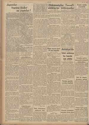  Japonlar bugüne kadar ne yaptılar ? Posta memurlarının mahkemesi bitti ULUS 23-12-1937 Hükümetçiler Teruel'i tani Mel...