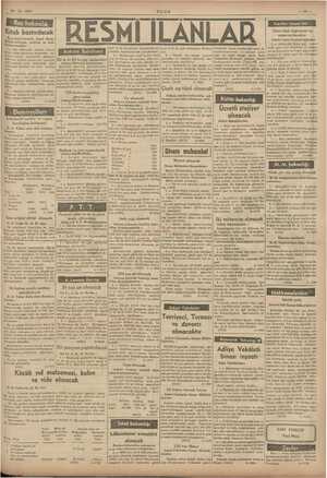    24-12-1937 ULUS —a— Vakıflar Umum Md Uzun oluk değirmeni ve arsası satılacaktır Vakıflar Genel Direktörlüğünden: ken Kitab