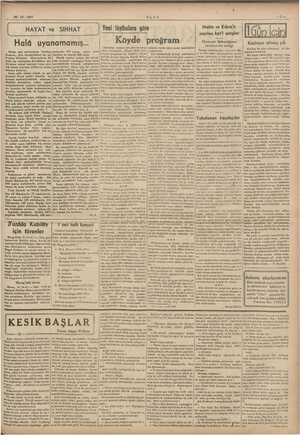    25 - 12. 1937 ULUS : > Malta ve Kıbrıs'a yapılan kat'i satışlar HAYAT ve SIHHAT Yeni Gün iç Kızılayın altmış yılı yıl dö-