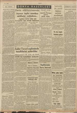    YA 8-2-1938 ULUS yi Yugoslavyadaki DIŞ İCMAL DÜNYA HABERLERİ âyân seçiminde miri Almanyadaki hâdiseler Alman krizi ve...