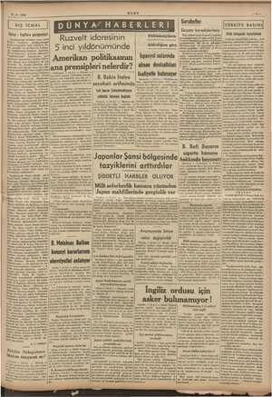    Garabetler Gazete havadislerimiz 5.3.1938 BASI 1933 büdçesini karşılarken | DIŞ İCMAL | İlalya - İngiltere görüşmeleri...