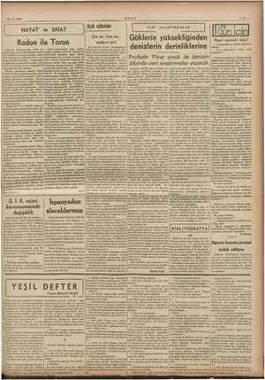  10 -3- 1938 HAYAT ve SIHAT Radon ile Toron G. İ.R. rejimi kararnamesinde değişiklik | YEŞİL DEFTER 4 Açık sülunlar | İLMİ...