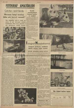   17-3-1938 ULUS 7 OGRAF AMATÖRLERİ Çekilen resimlerde Ecnebi memleketlerde Mevzuun hangi tarafına led ileri” ergileri ri >