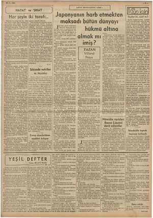  saa m 22.3.1938 , - YU ve BİRE MEK JAPON MİTOLOJİSİNE GÖRE : | Japonyanın harb etmekten maksadı bütün dünyayı e hü ii altına