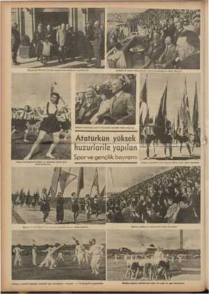      - eN ye Ml vi > » Büyük Şef Mersine hareket etmek üzere istasyona teşriflerinde Atatürk 19 mayıs stadyumunda idman...