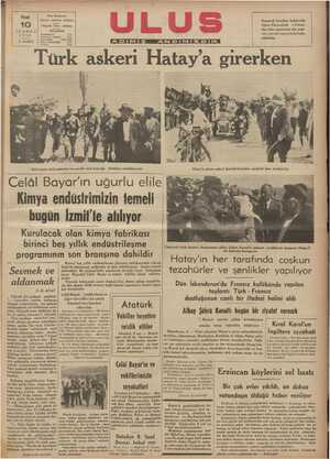    | ——___î Pilll Ulus Basımevi Çanıkırı caddesi, Ankara | Telgraf: Ulus - Ankara ' TEMMUZ TELEFON 1938 İ gemdaniz n S KURUŞ -